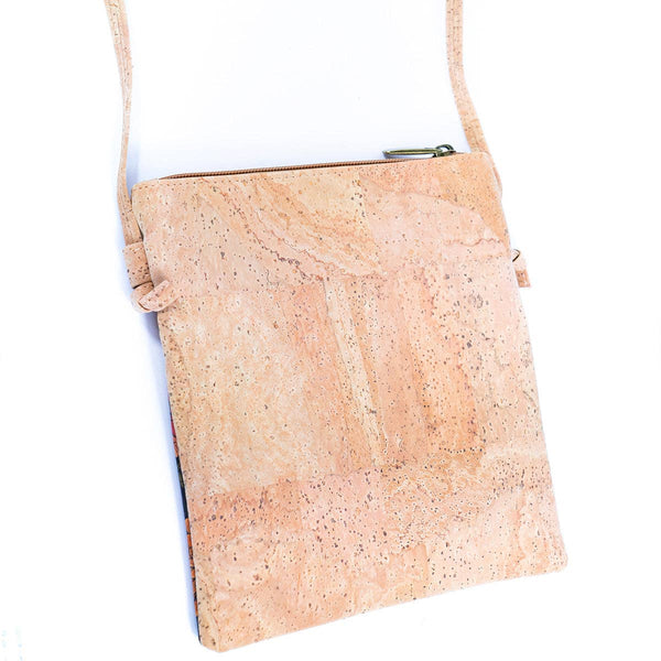 Cork Women's Double Zip Flower print Crossbody Bag BAG-2266DEFGH: D