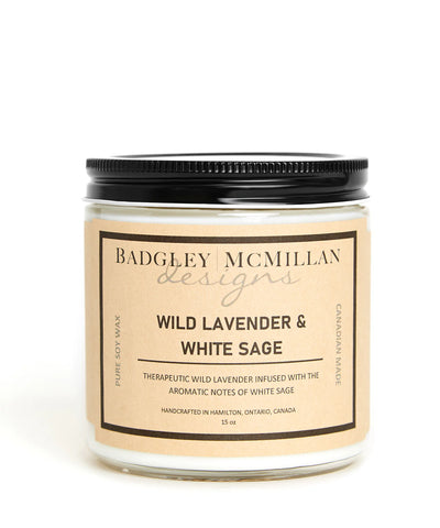 Wild Lavender & White Sage Soy Jar Candle - 2 Sizes
