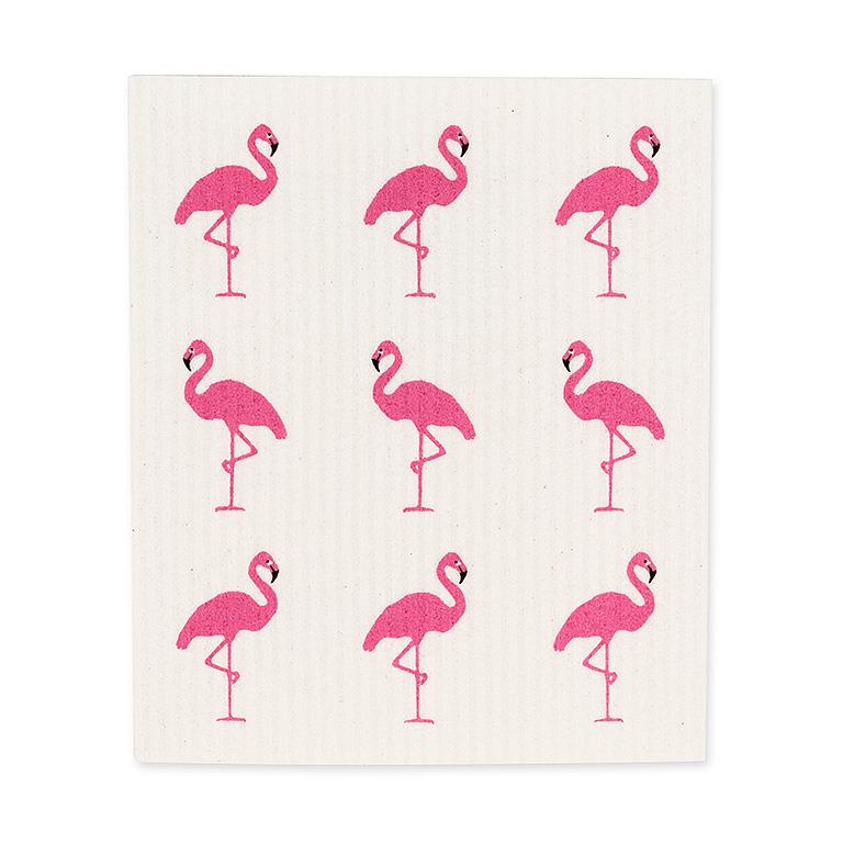 Flamingos Swedish Dish Cloth