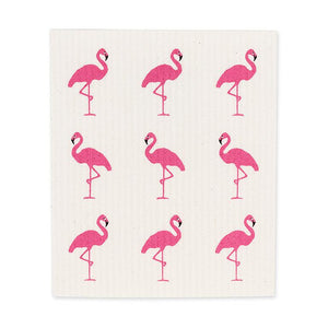 Flamingos Swedish Dish Cloth