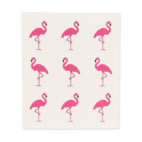 Flamingos Swedish Dish Cloth