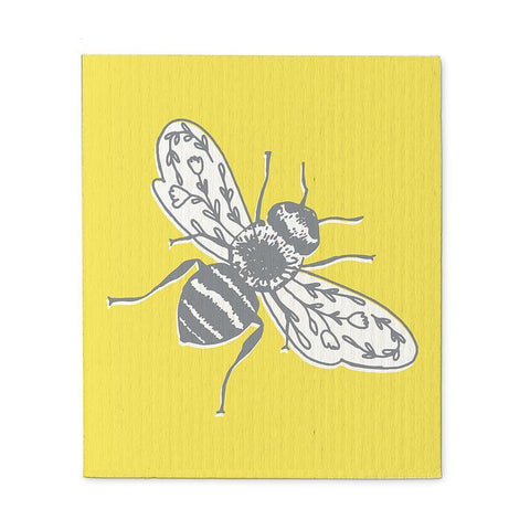 Single Bee Swedish Dishcloth
