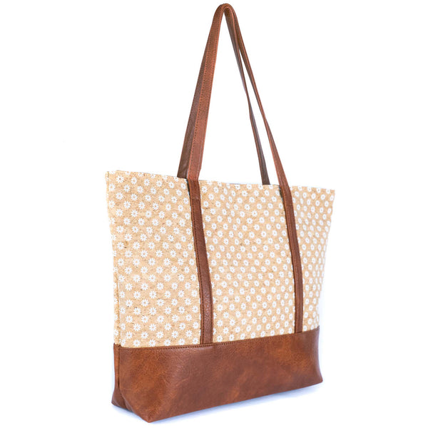 Cork Tote Bag with Vegan Leather Straps BAG-2371: A