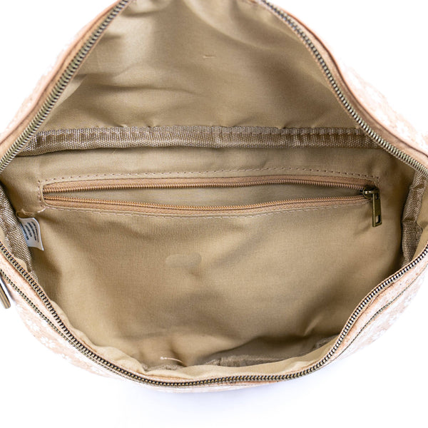 Cork Waist Bag with Double Zipper BAG-2379: A