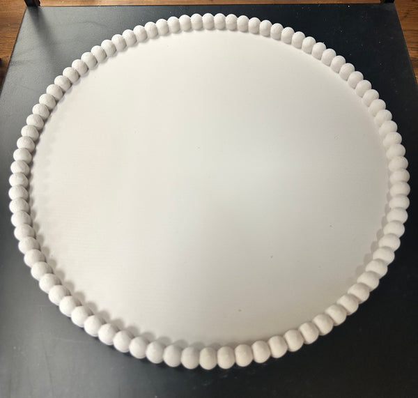 Beaded Rim Tray - Assorted Colours