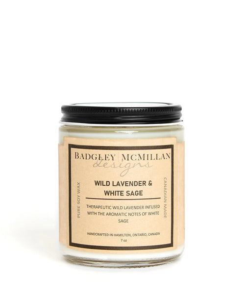 Wild Lavender & White Sage Soy Jar Candle - 2 Sizes