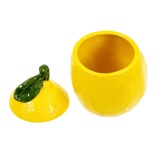 Ceramic Lemon Lidded Jar