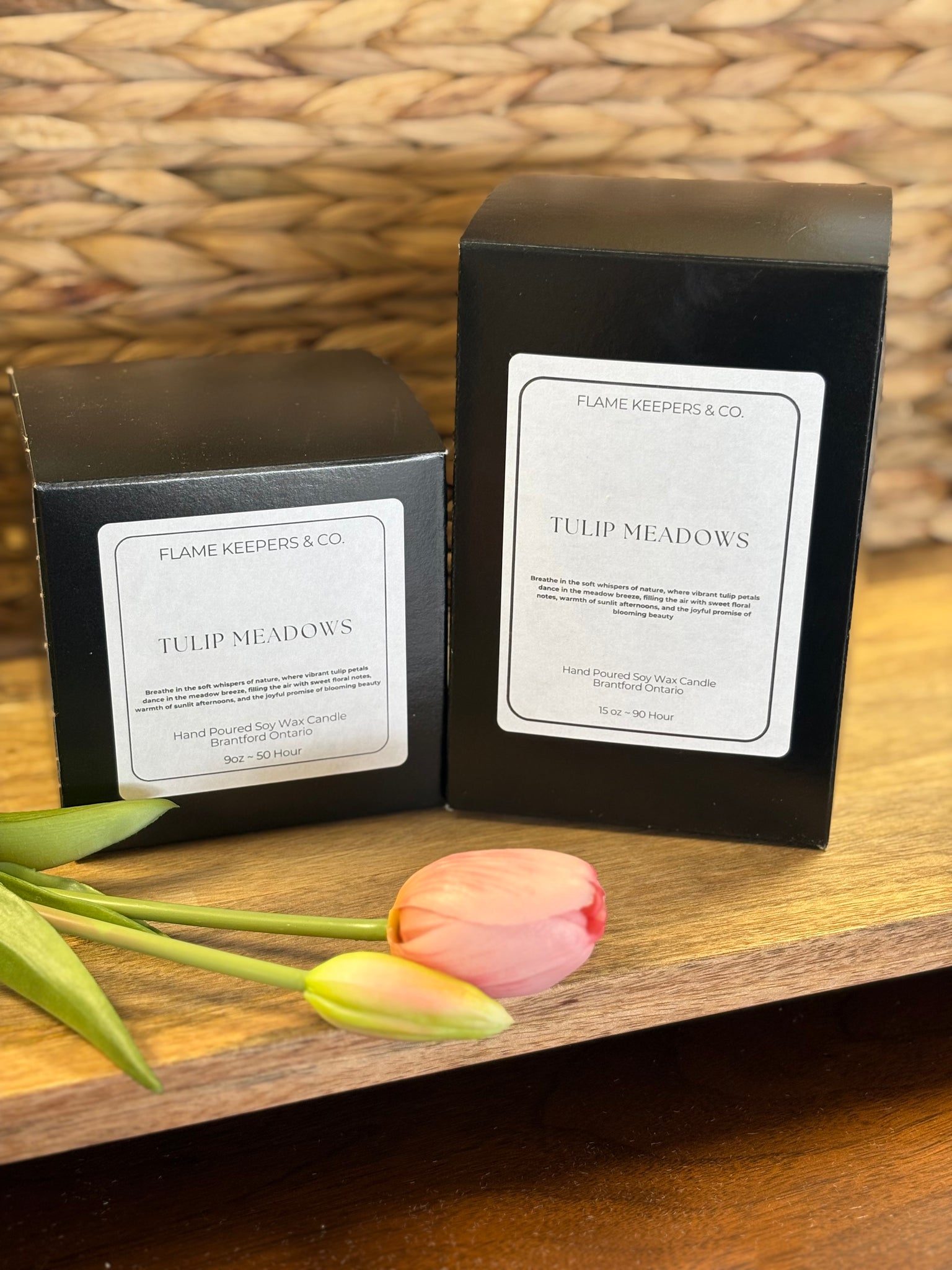 Tulip Meadows Soy Wax Candle -  2 Sizes