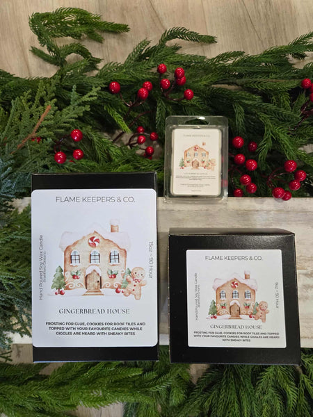 Gingerbread House Soy Wax Candle - 3 Sizes