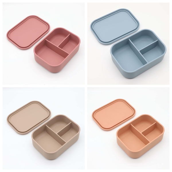 Engraved 3 Compartment Lunch Box - 6 colour Options