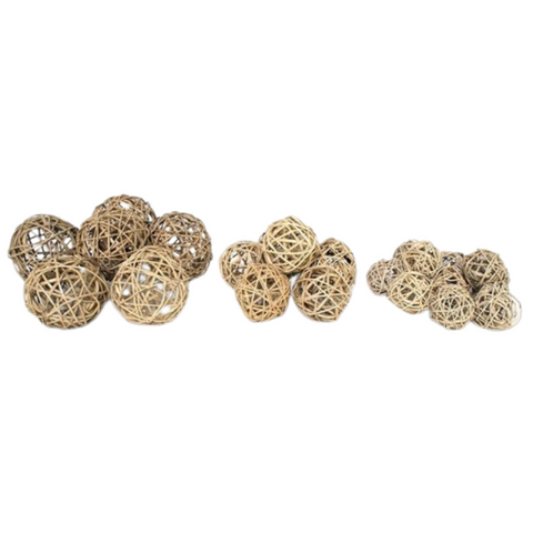 Natural Decor Balls - 3 Sizes