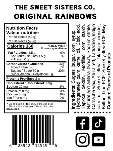 Original Rainbows (85g) - Freeze Dried Candies