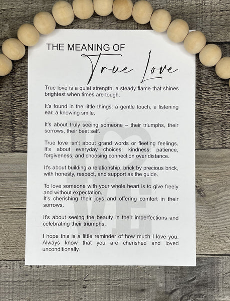 The Meaning Of True Love