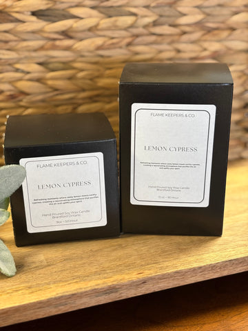Lemon Cypress Soy Jar Candle - 2 Sizes