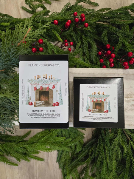 Home By The Fire Soy Wax Candle - 3 Sizes