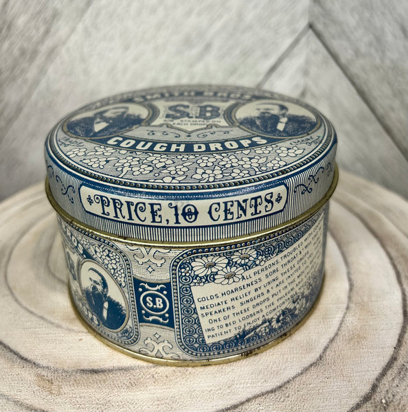 Vintage Blue Tin