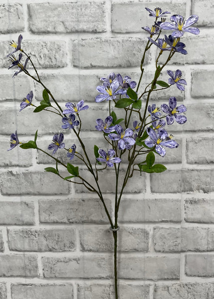 27” Blue Plum Flower Stem