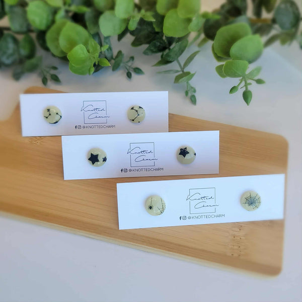 Glow In The Dark Stud Earrings - Assorted Styles