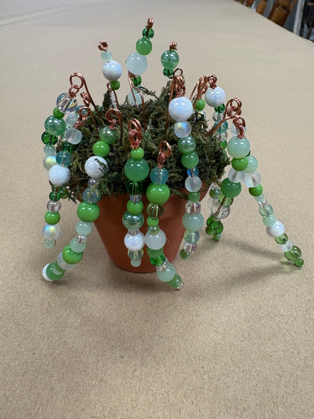 Wire Beaded Plants in Pot