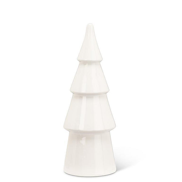 Medium White Tiered Tree - 10.5”