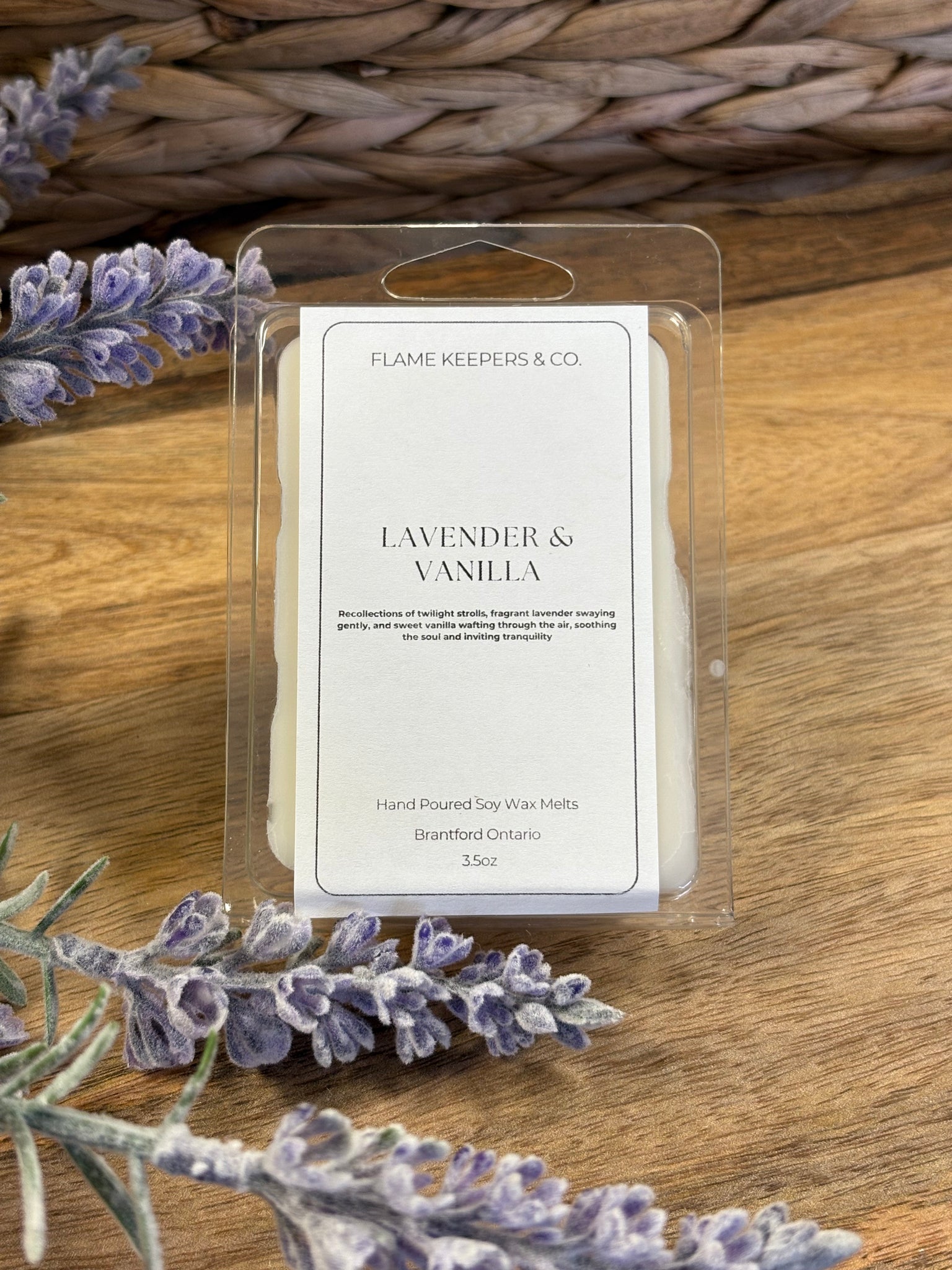 Lavender & Vanilla 3 oz Soy Wax Melt