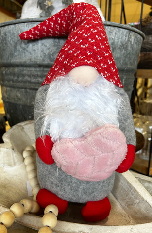 Large Valentine Gnome w/Pink Heart