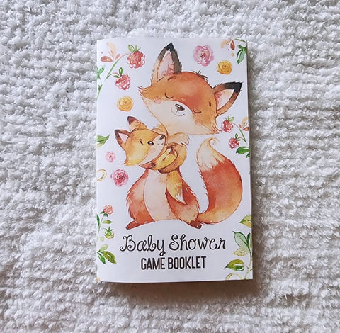 Baby Shower Game Booklet