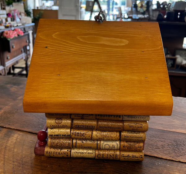 Red and Yellow Wine Cork Bird House