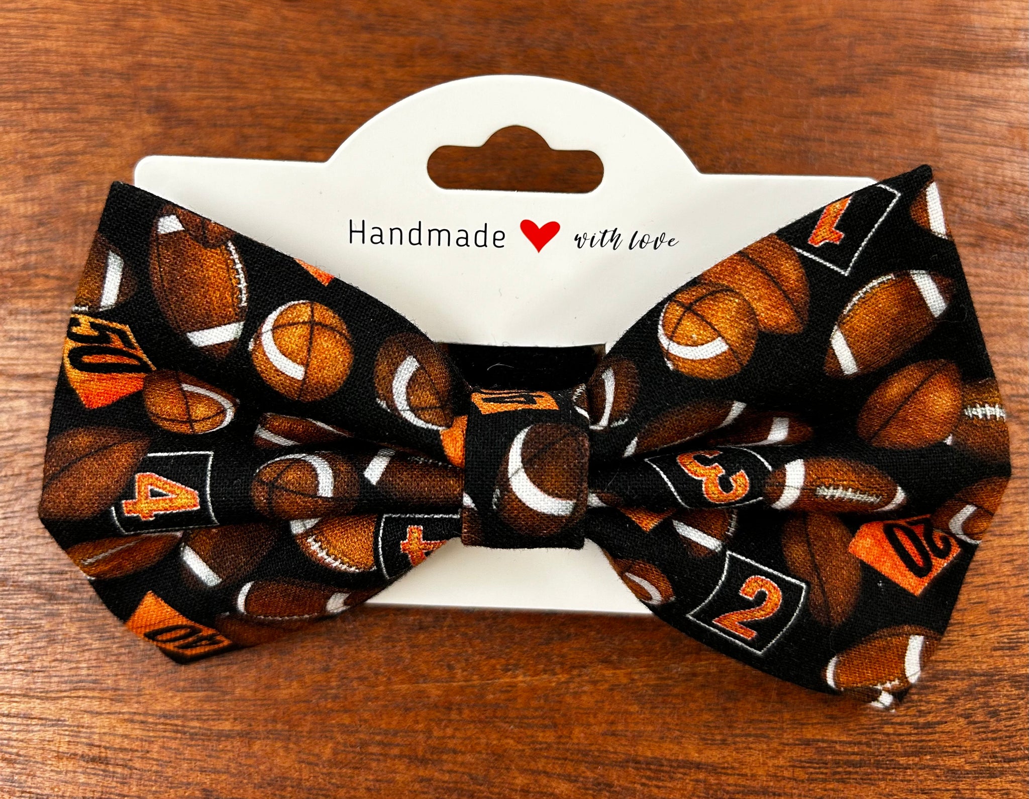 Detachable Dog Bow - Football