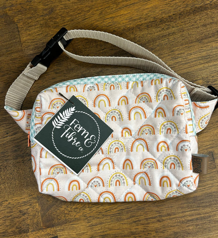 Child Quilted Fanny Pack - Rainbows