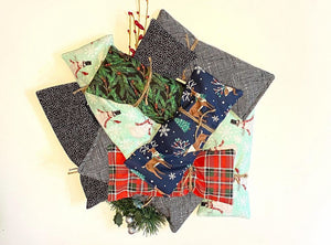 Christmas Holly Flaxseed & Lavender Eye Pillow