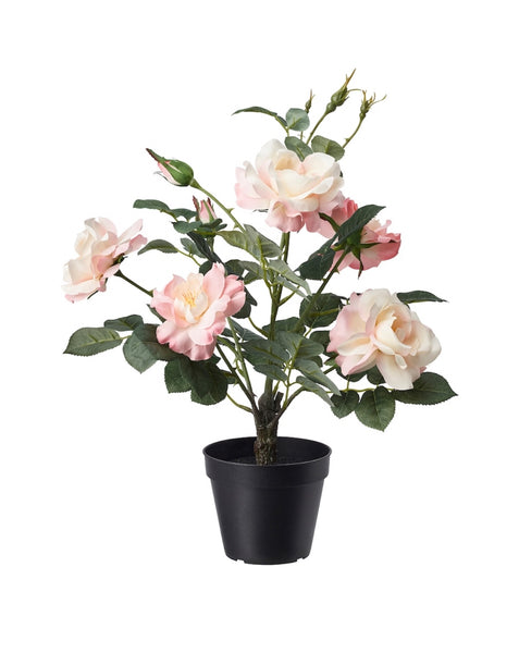 Artificial Potted Pink Rose