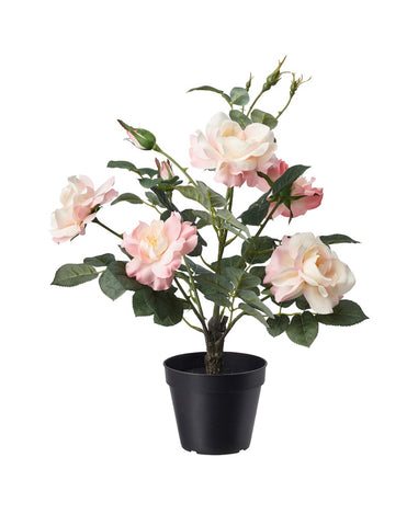 Artificial Potted Pink Rose
