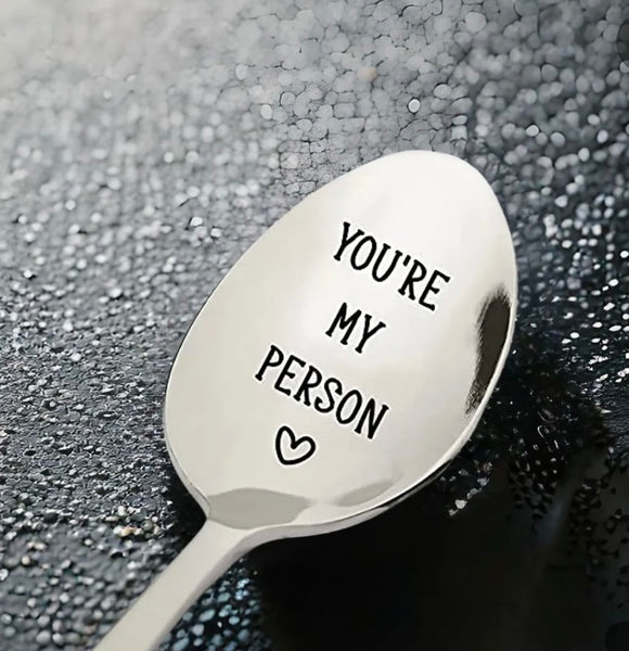 Engraved Stainless Steel Spoons - Assorted Quotes