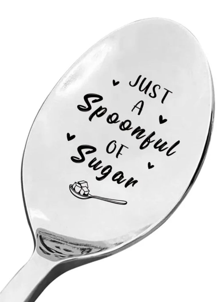 Engraved Stainless Steel Spoons - Assorted Quotes