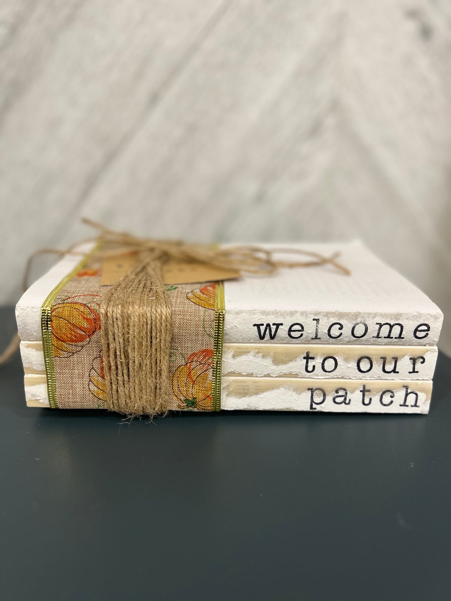 Welcome To Our Patch Book Stack