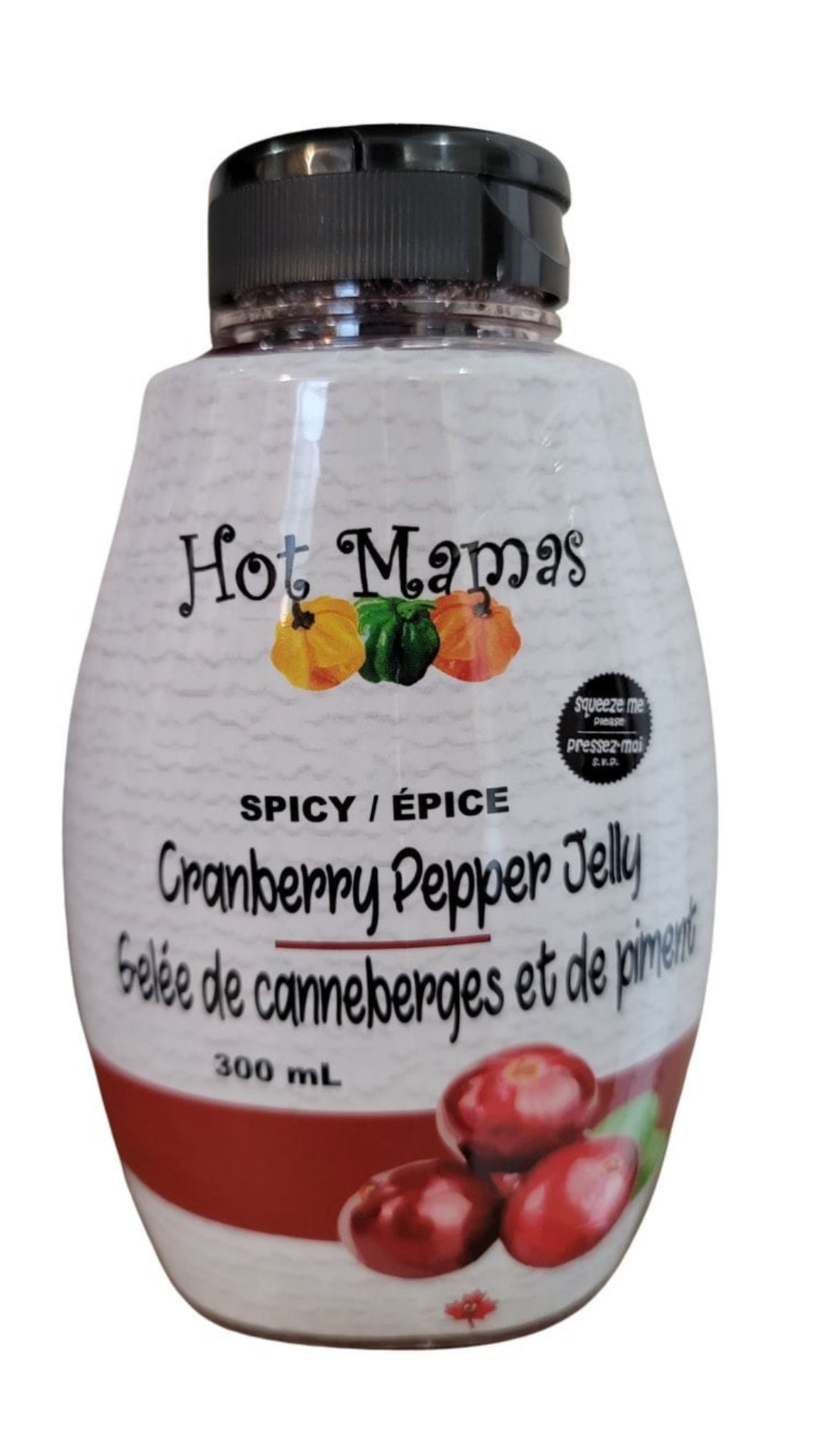 Hot Mamas  Spicy Cranberry Jelly  Squeezie 300ml