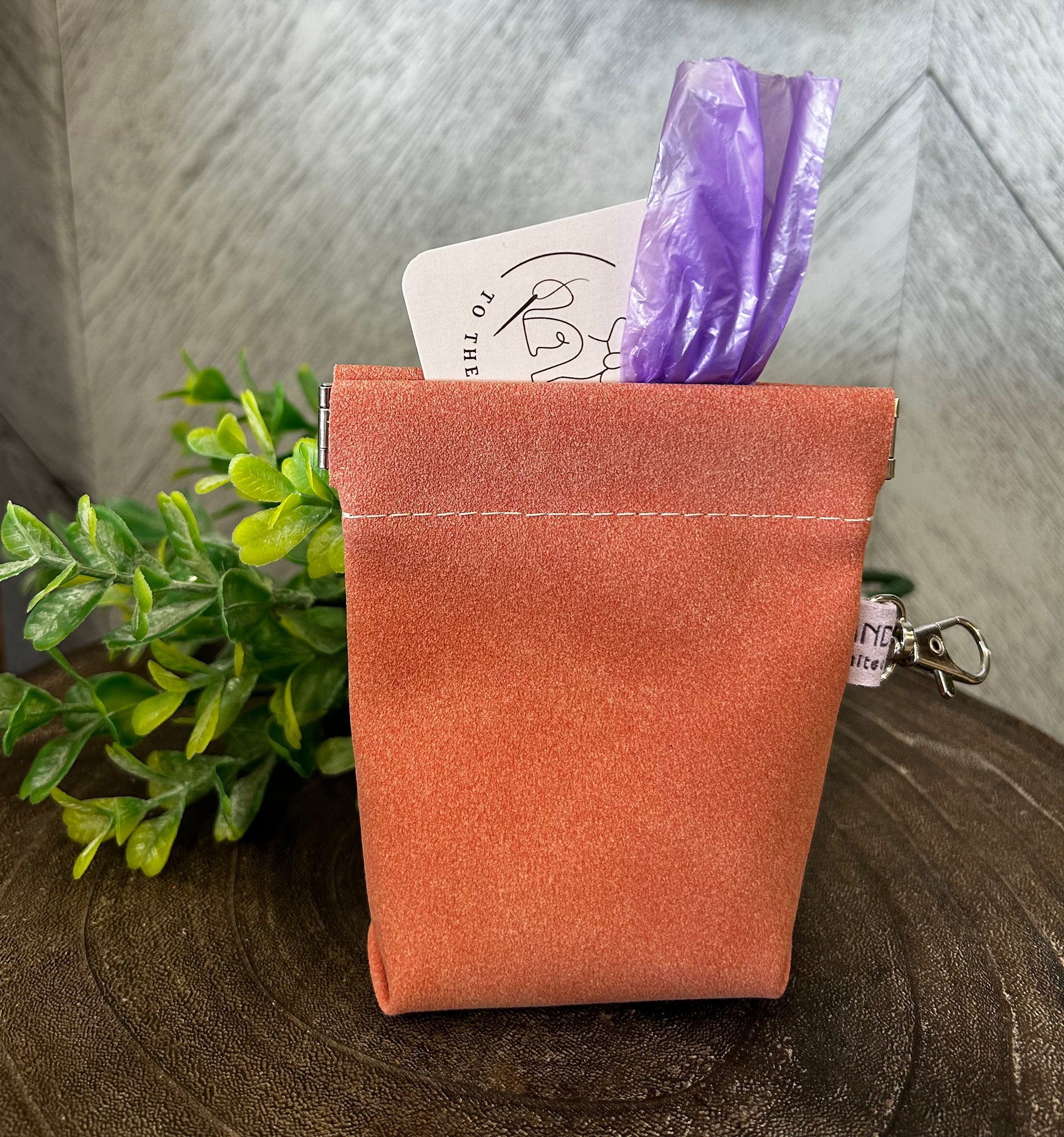 Pet waste bag holder- Coral