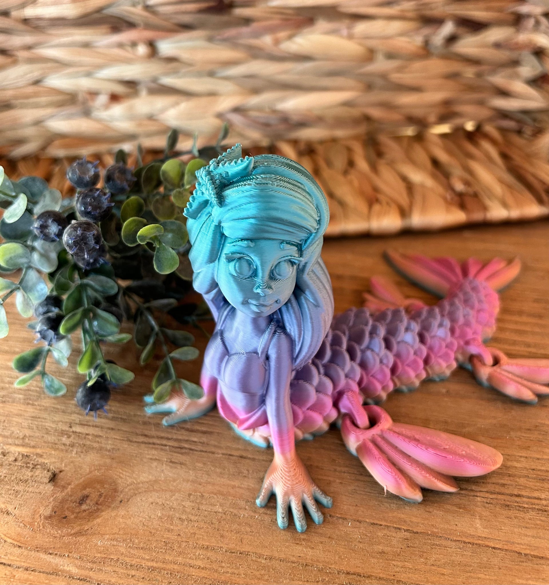 3D Printed Mermaid - Assorted Colours