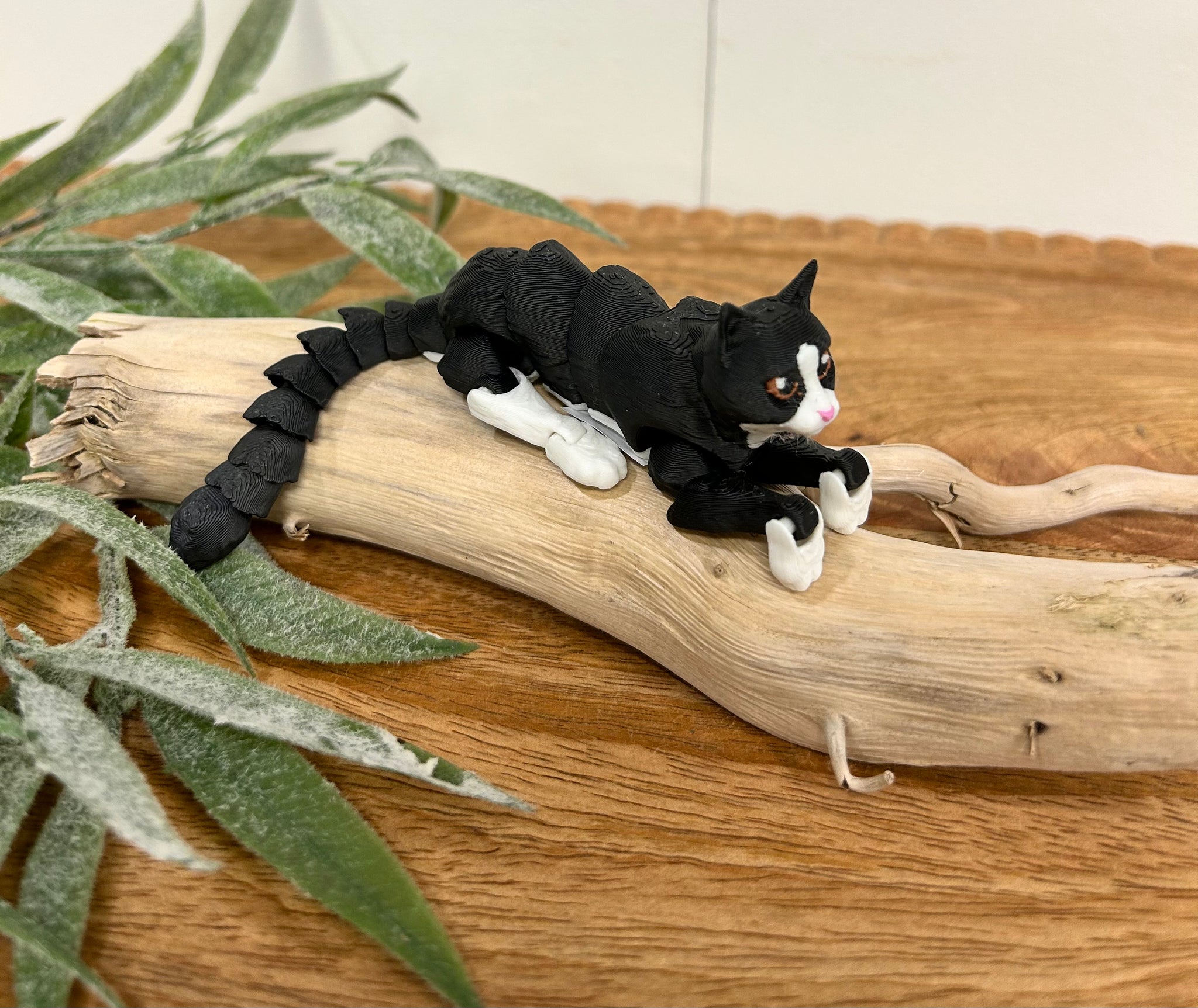 3D Printed Black Cat