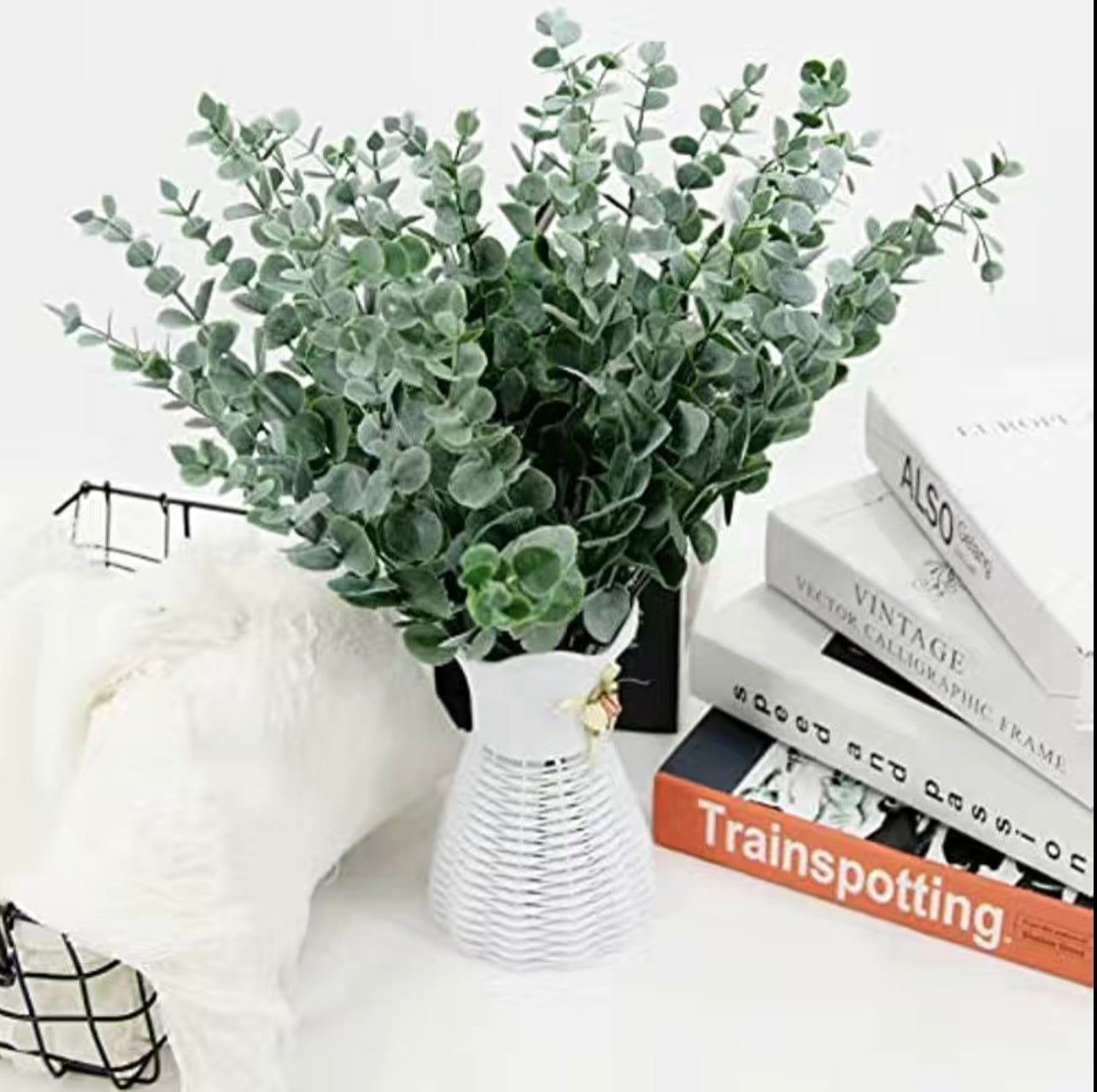 Faux Eucalyptus Single Stem