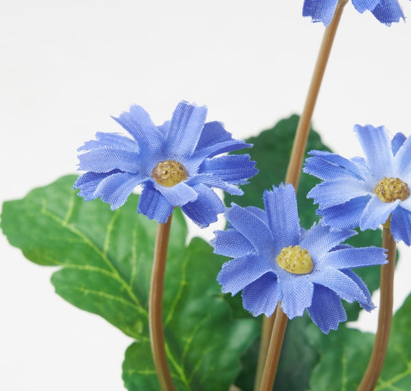 Mini Potted Plant - Blue Flower