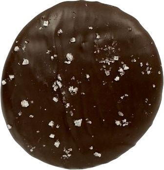 Giant Dark Chocolate Sea Salt Caramel Patty