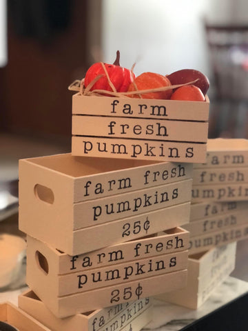 Mini Pumpkin Crates
