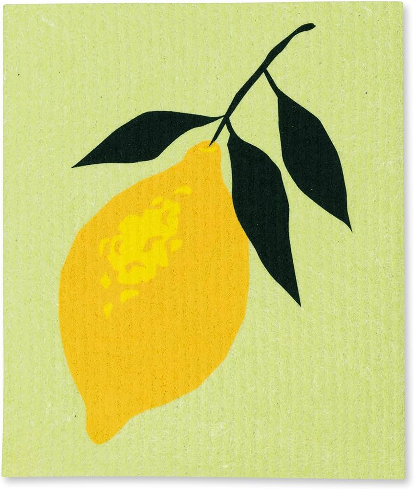 Single Lemon Swedish Dishcloth