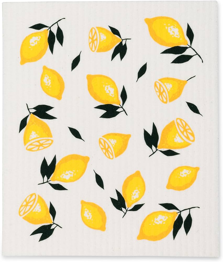 Multiple Lemons Swedish Dishcloth