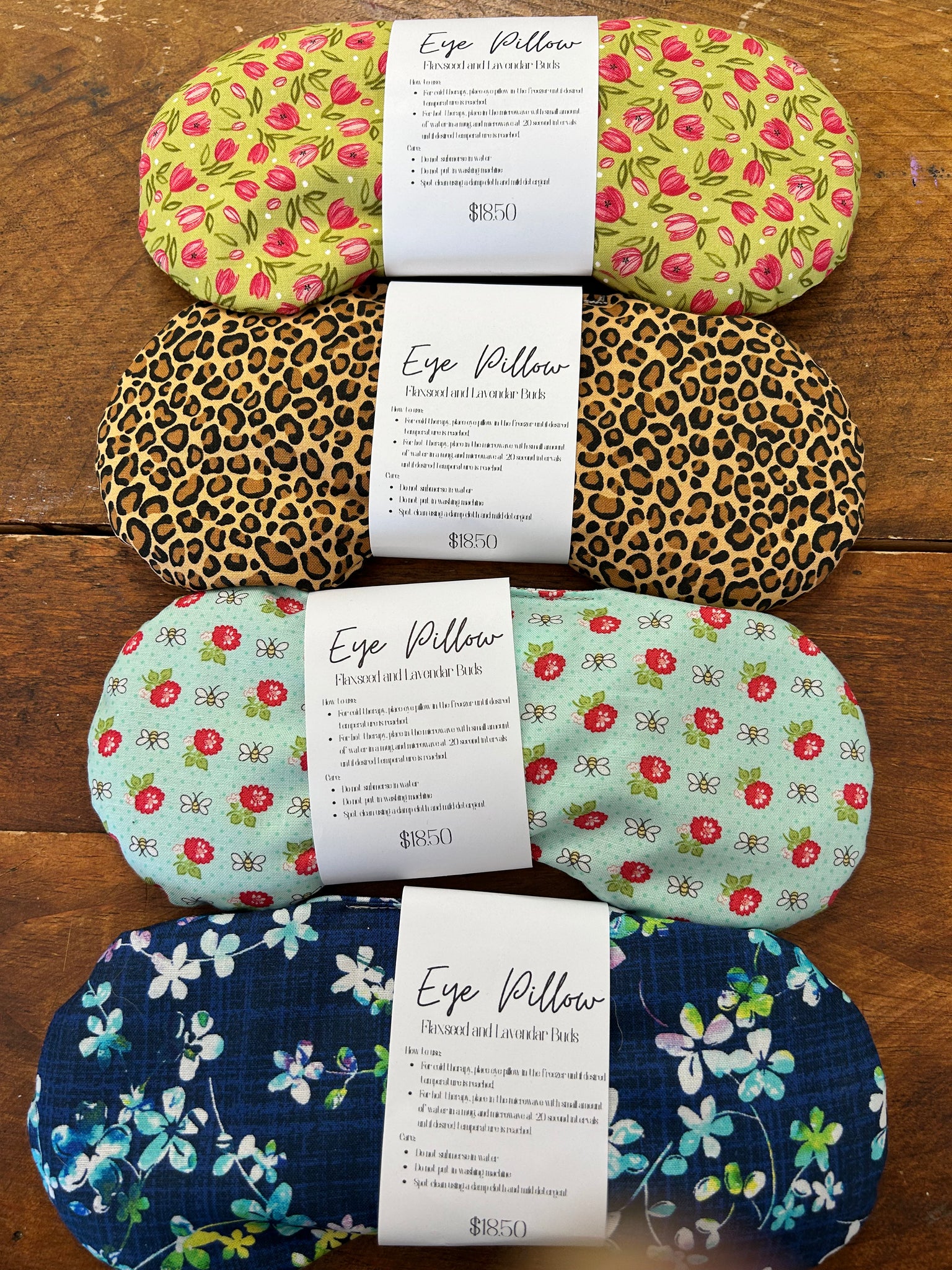 Flaxseed  Eye Pillow Unscented- Assorted Prints