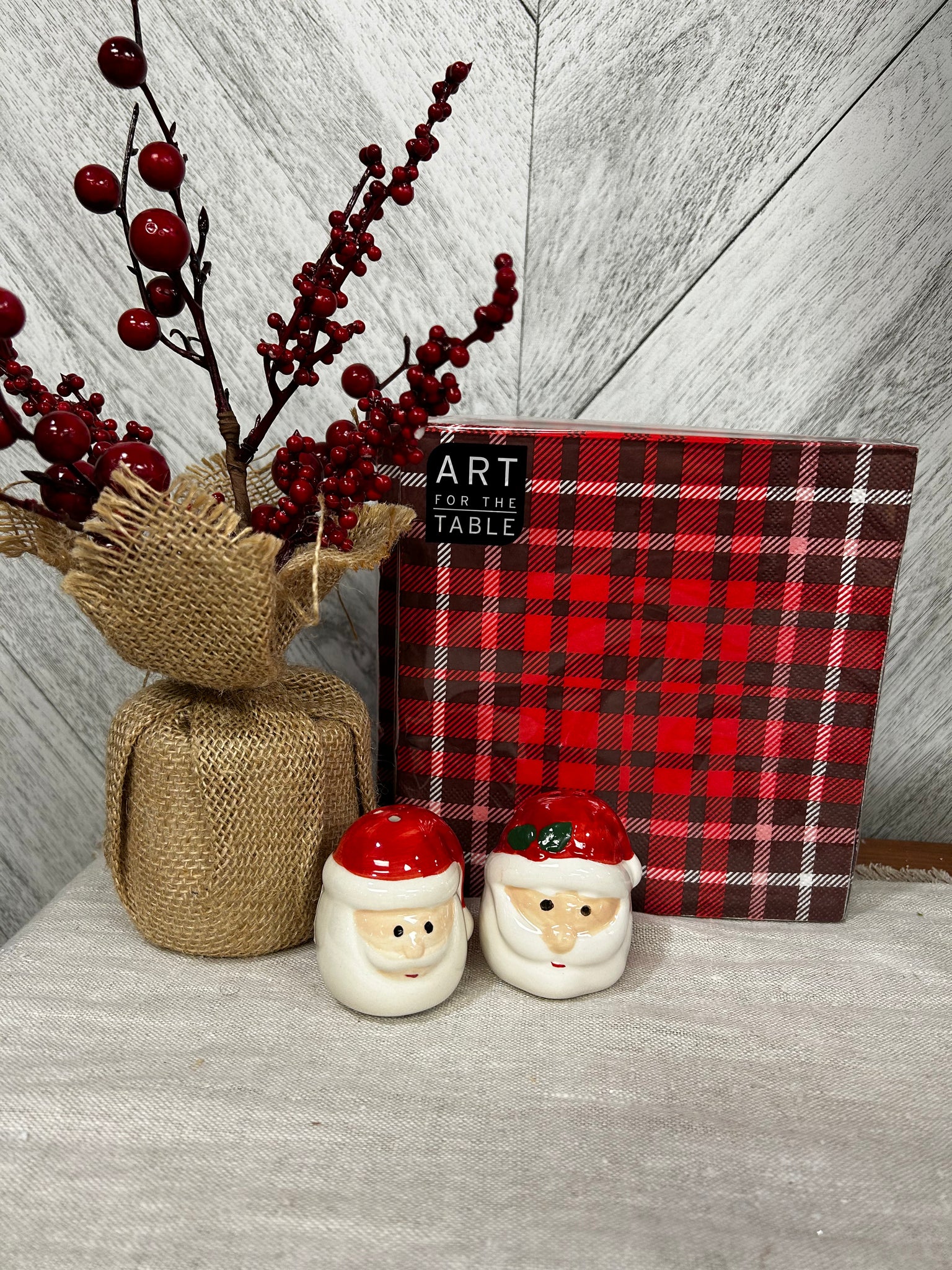 Santa Head Salt and Pepper