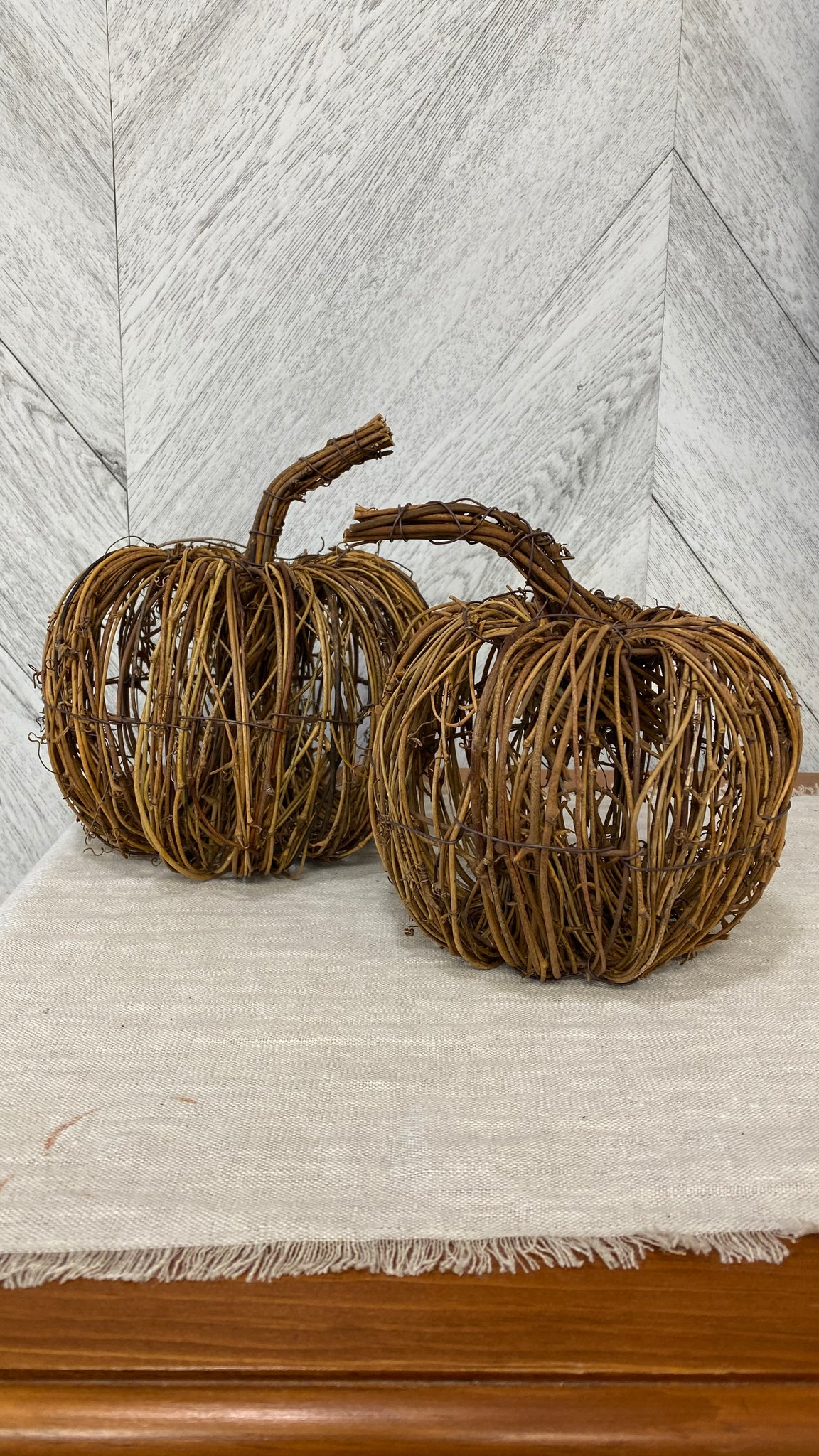 Large Wicker Pumpkin