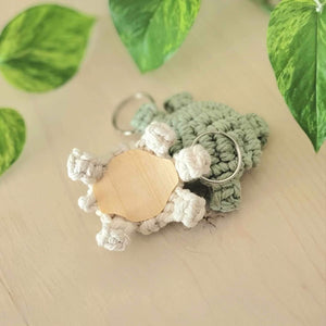Light Green Turtle Keychain